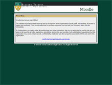 Tablet Screenshot of moodle.btcatholic.org